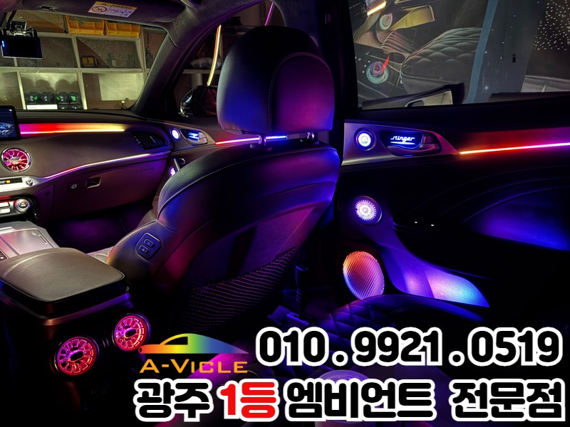광주 엠비언트 전문점 '스팅어 마이스터' 풀옵션 튜닝 시공 완벽해 / 광주 북구