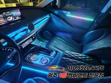 g80 광주 엠비언트 깜빡이 무빙 순정연동 후진off 기능 굿! / 광주,나주,순천