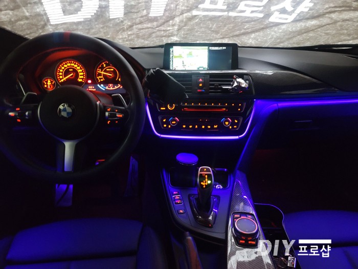 BMW F30 320D 엠비언트 라이트 무드등 시공 대구 다이프로샵 경북 경남 부산 울산 대전 / 대구 남산동