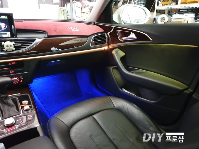 대구.경북 / 아우디 A6 순정 엠비언트 라이트 무드등 시공 RGB풋등  DIY 프로샵 대구 울산 경북 경남 부산 거제 / 대구 남산동 / 대구