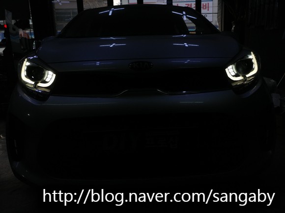 올뉴모닝 1:1 LED헤드램프교체 / 대구 남산동