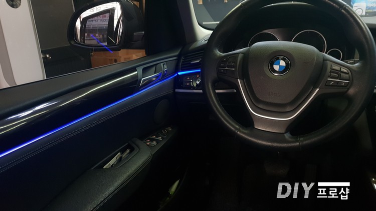 대구 BMW X3 풀컬러 엠비언트 RGB 무드등 앰비언트 (대구LED튜닝 대구LED수리) / 대구 남산동