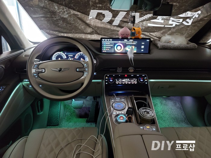 제네시스 GV80 순정 엠비언트 라이트 무드등 풋등 시공 대구 다이프로샵 대전 부산 울산 경남 경북 / 대구 남산동