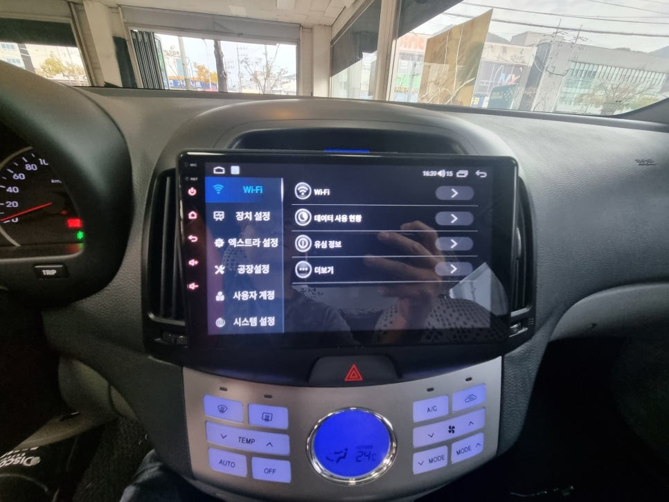 아반떼HD순정오디오 고장 안드로이드 올인원장착 사상구 모터케어 / 부산 사상구