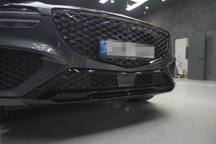 GV70 스포츠 패키지 개조 (전,후면 범퍼개조), 루프랙 크롬몰딩 랩핑..