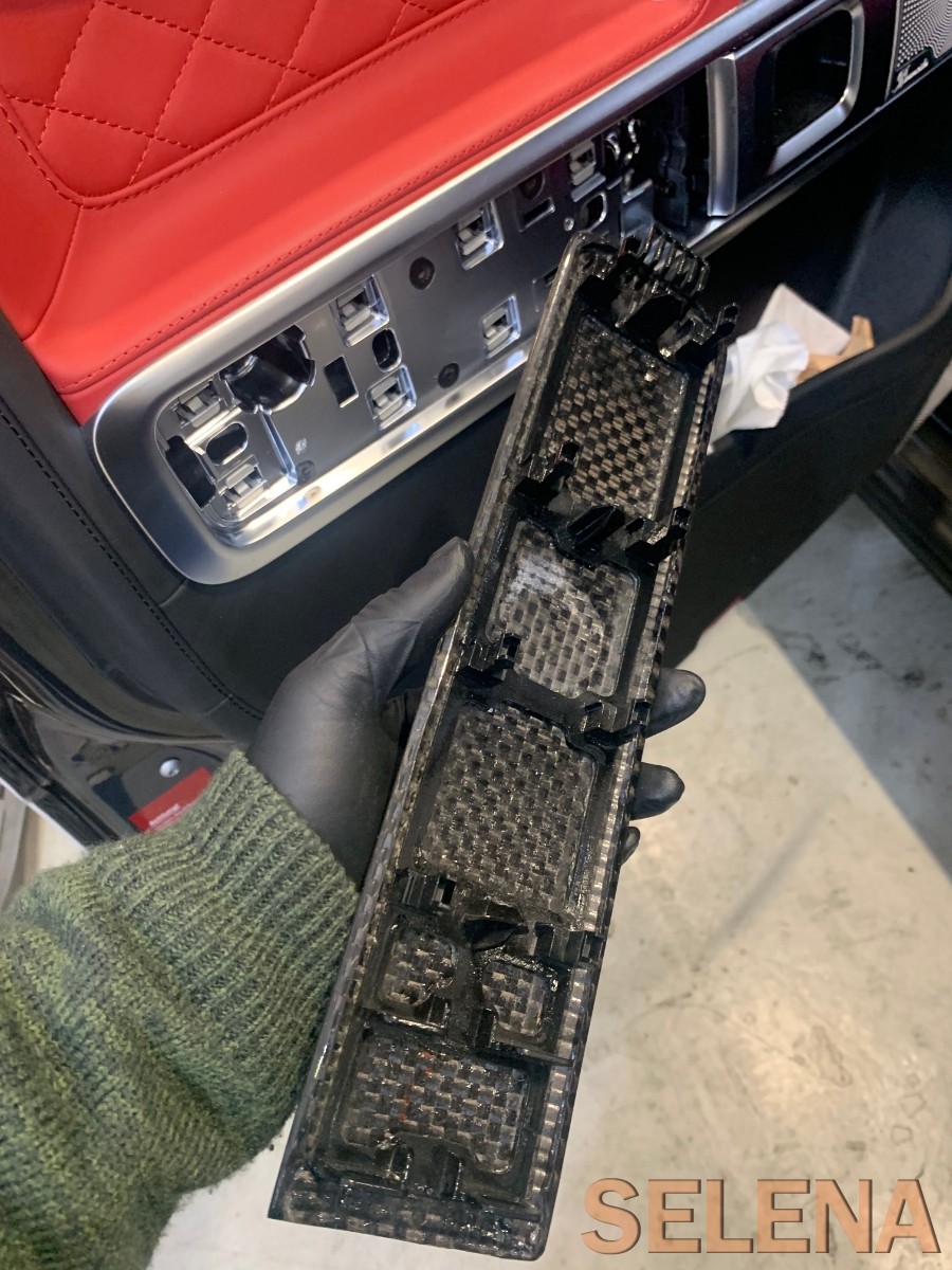 w464 g63amg 에디션 실내 카본 트림 튜닝 실내 부분 염색 하기 지바겐 실내염색
