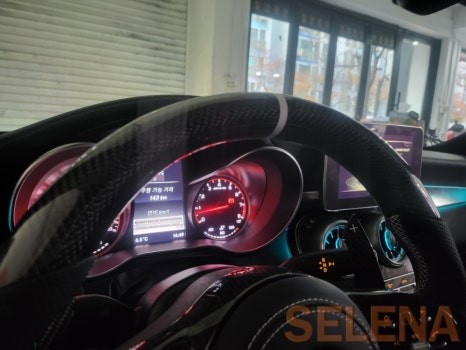 w205 c63amg 실내 드레스업 인스톨 신형핸들 64색 엠비언트 스피커까지 한방에