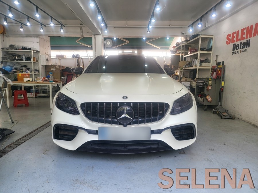 신월동 방문 벤츠 w213 e63amg 브라부스 카본바디킷 + 북미 팝콘 코딩 레이스모드 활성화
