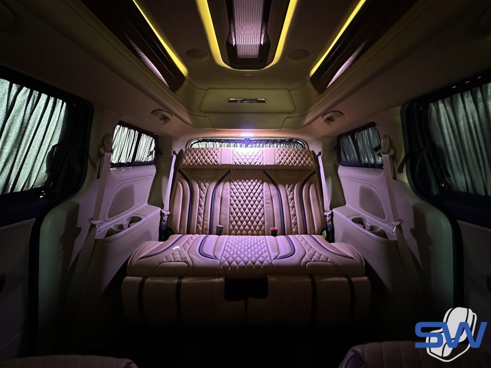 서원모터스 3세대 올뉴카니발 9인승 리무진 차박 레스트 시트 컬러 맞춤 개조 / 인천 서구
