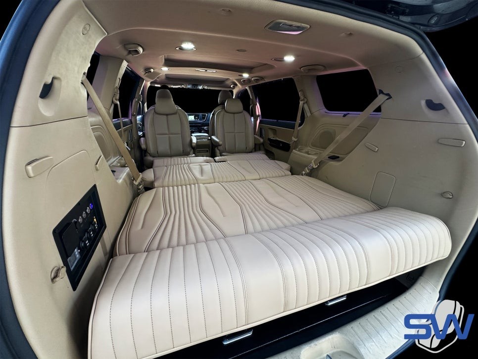 3세대 캠핑카 올뉴 카니발 차박 맛집 순정 올뉴베이지 맞춤 커스텀 레스트 시트 개조 / 인천 서구