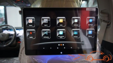 <광주 후석 모니터>더 뉴 GV80 리어 모니터 포커스 노바 X13 시공