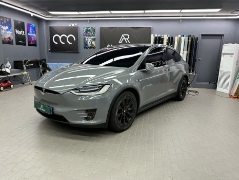 수원 테슬라 랩핑 나르도 그레이_고광택 MC필름 / 수원시 영통구 매탄동