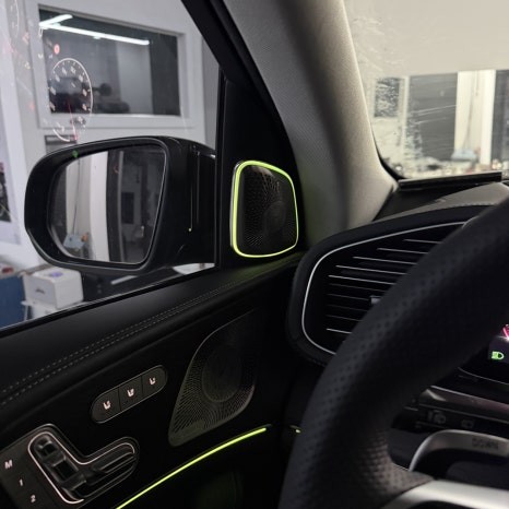 [올인게러지] 벤츠 W167 GLE450 2025 최신형 가죽잠자리핸들 및 순정 부메스터 커버 교체 / 서울 용산 도원동