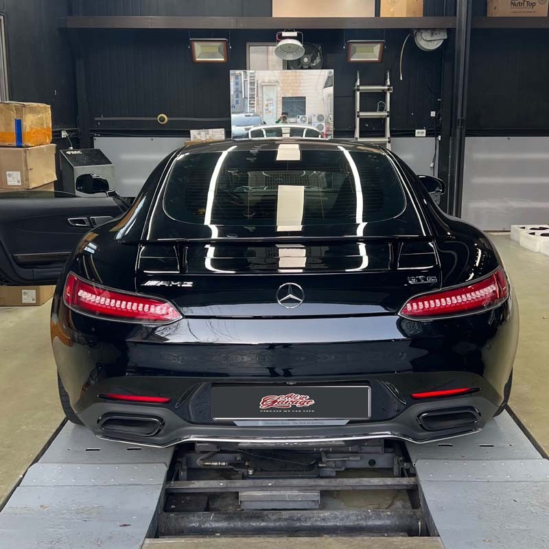 [올인게러지] 벤츠 AMG GTS 쿠페 신형AMG핸들 교체 작업 , 실내레드가죽 , 신형컨버젼