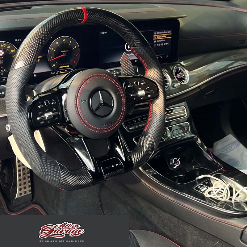 [올인게러지] 벤츠레트로핏 튜닝 w213 벤츠e43amg 신형스티어링휠교체,신형컨버젼,벤츠신형핸들,벤츠amg카본핸들,amg핸들교체인기작업