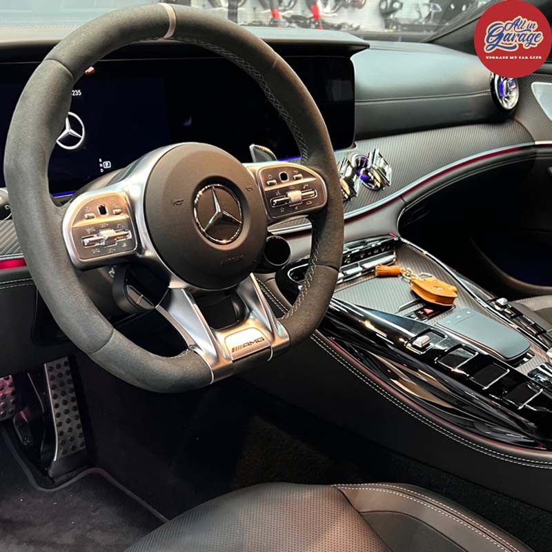 [올인게러지] 벤츠 GT63 AMG / 카본AMG핸들 교체 작업 / 어질리티핸들 / 벤츠핸들