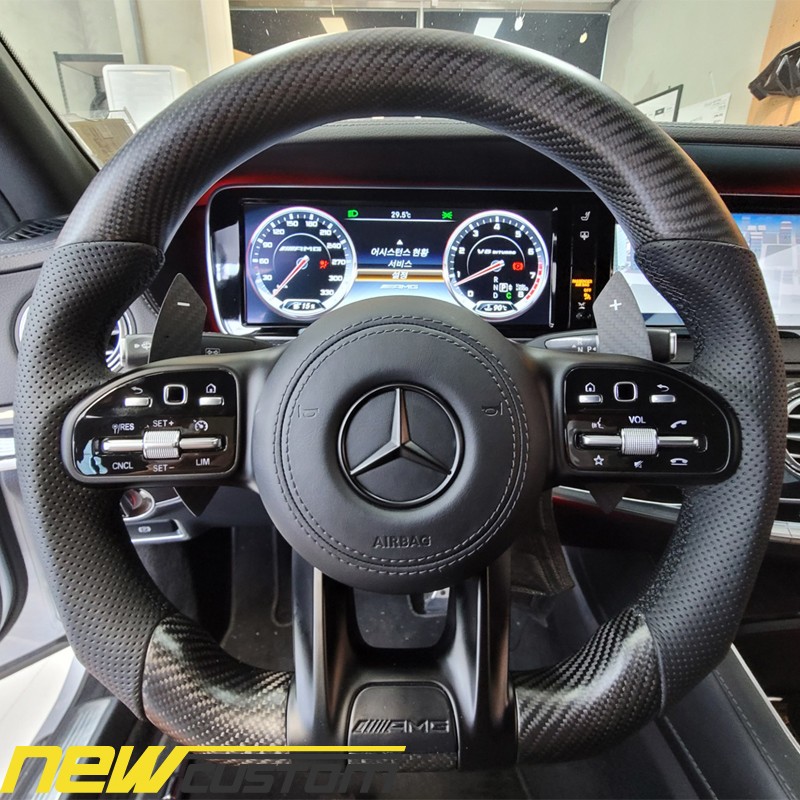 [올인게러지] 벤츠w222 s클래스 s63amg ,벤츠신형핸들, 후기형개조 amg핸들,신형amg핸들,페이스리프트