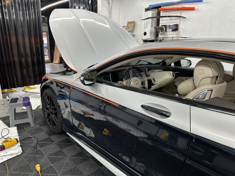 춘천듀오톤랩핑 - 벤츠 S63 AMG C217 듀오톤 투톤랩핑 - 킹드레스 - 춘천래핑