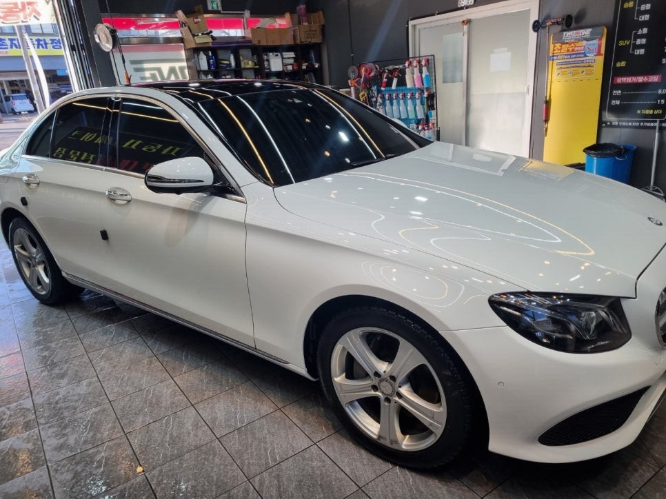 벤츠e300 판금도색