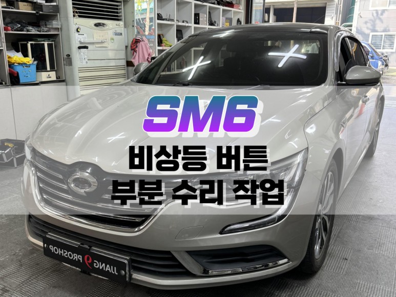 대구 SM6 비상등 버튼 부분 수리 작업 / 자동차 고장 난 스위치 수리 / 대구 북구, 구미, 경산