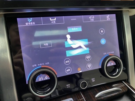 레인지로버 보그 13인치 안드로이드 올인원 터치 공조기 시공 / 인천 서구