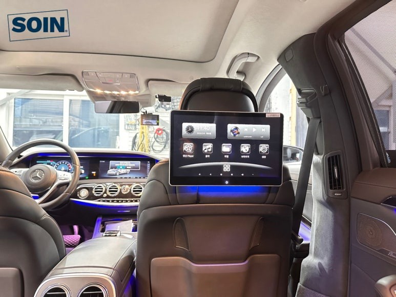 벤츠 s500 안드로이드 리어모니터 장착