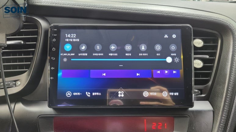k5 10년식 9인치 안드로이드올인원 카나로