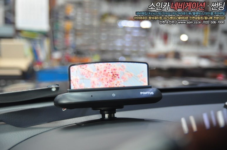 인천 모하비  순정네비와 연동하는! 폰터스 H1000 (HUD)헤드업 디스플레이