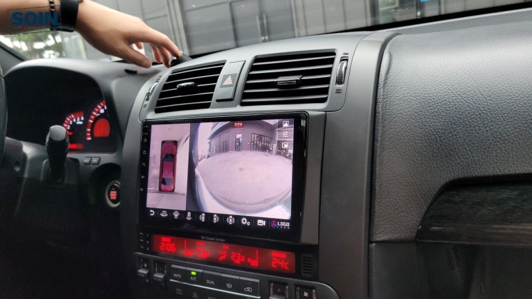 인천 모하비 14년식 어라운드뷰 안드로이드 올인원 결합제품 카나로 xplus 360 장착