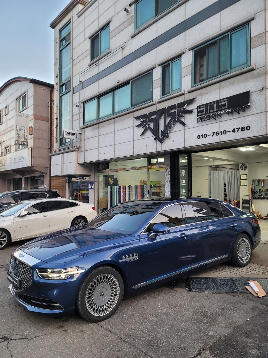 [부천랩핑][PPF][SOS디자인랩] 제네시스 G90LWB 전체랩핑 시공 입니다^^ / 경기 부천