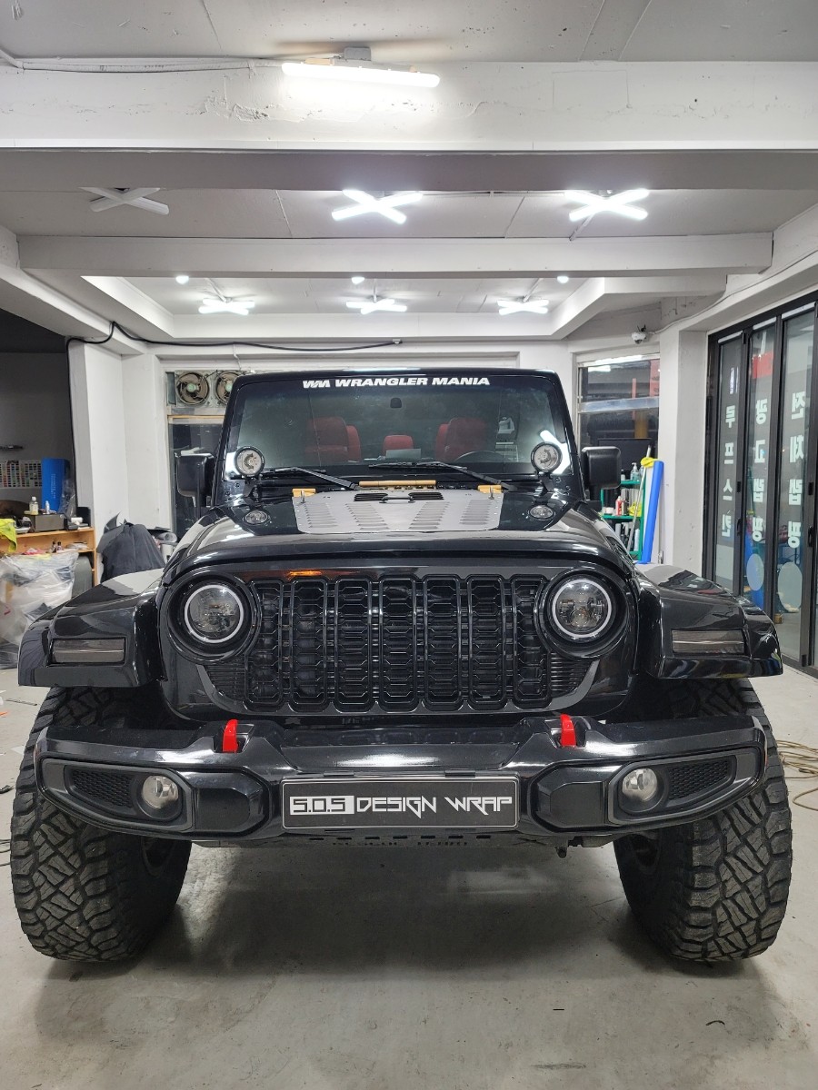 [부천랩핑][PPF][SOS디자인랩] 지프 랭글러 전체랩핑 시공 입니다^^ / 경기 부천