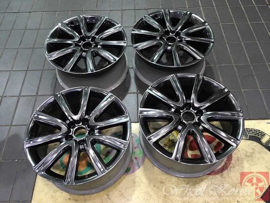 대구휠복원 대구휠수리 휠도색 대구타이어싼곳 수입타이어 전문점 휠코리아 - 아우디 A6 순정휠 고스트크롬 작업 / 대구 구미