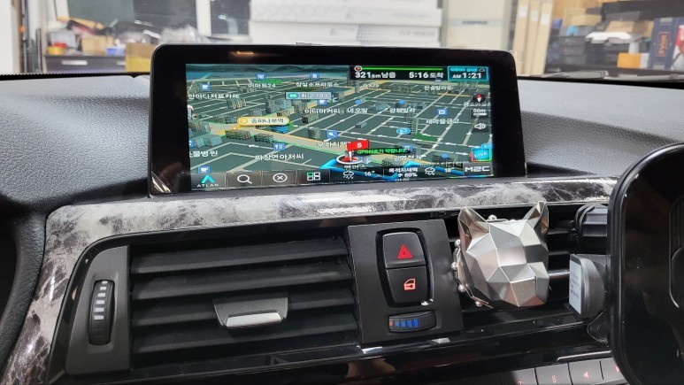 BMW M4, 경주 안드로이드 네비게이션으로 업!업!업그레이드