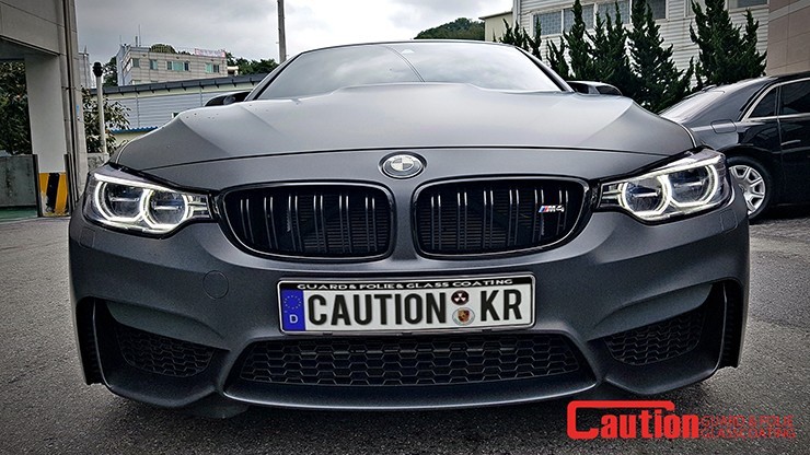 일산 BMW 랩핑전문점[코션코리아 본점/일산점]KPMF Premium Wrap Films - BMW M4 모피어스블랙 전체랩핑 / 고양시 덕양구 신원동