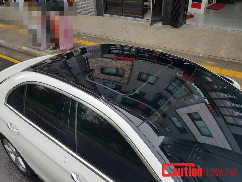 일산 고양 파주 벤츠 루프스킨전문점[코션코리아 일산점]벤츠E200 탑폴리에 루프스킨 시공후기 / 고양시 덕양구 신원동