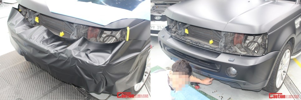 일산 고양 덕양 랩핑 전문점 [코션코리아 일산점] 레인지로버 무광블랙 전체랩핑 시공후기 / 고양시 덕양구 신원동