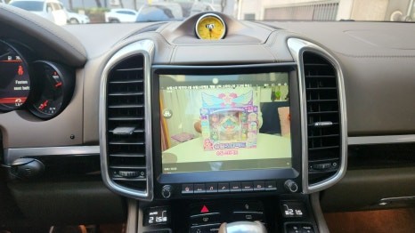 인천 포르쉐 카이엔 안드로이드 올인원 어라운드뷰 크로노시계 장착 / 인천, 부평, 부천