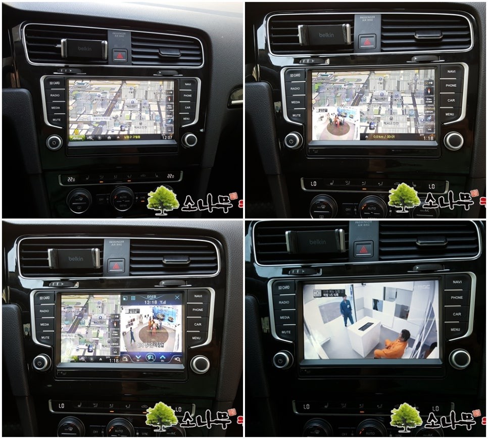 폭스바겐 골프 KR3네비 장착 / 인천, 부평, 부천