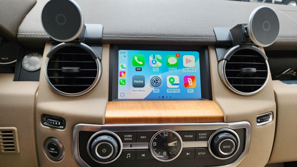 랜드로버 디스커버리 4 애플카플레이 안드로이드 오토 장착 / 인천, 부평, 부천