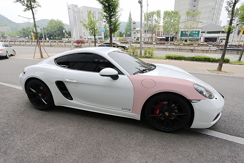 부천 스타클럽 포르쉐 718 카이맨 GTS 글라스틴트 슈어X 재시공+엑스펠 재단 PPF 시공 후기 / 수원, 부천, 부평, 인천