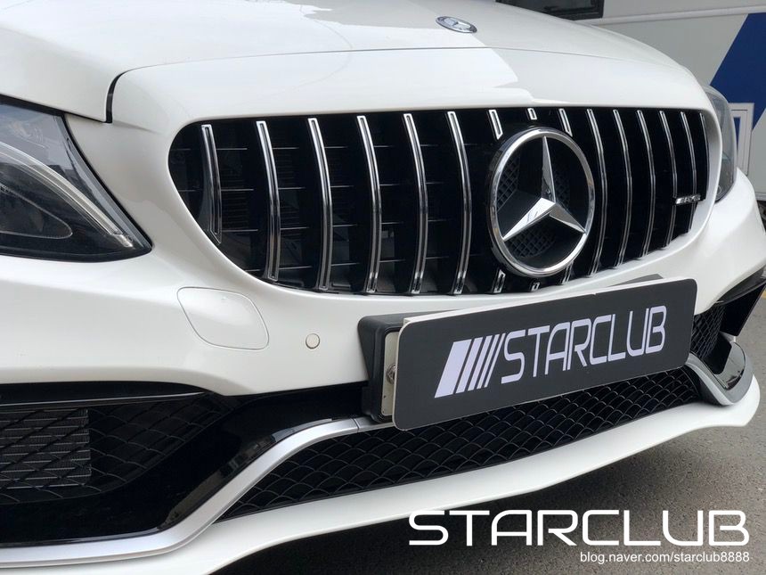 벤츠 w205 C클래스 쿠페 C63 AMG 앞 범퍼 장착 / 수원, 부천, 부평, 인천