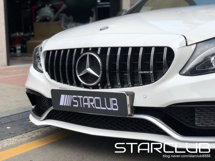 벤츠 w205 C클래스 쿠페 C63 AMG 앞 범퍼 장착 / 수원, 부천, 부평, 인천