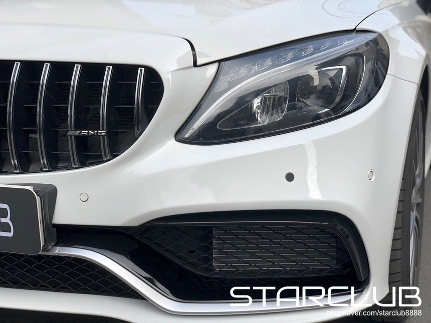 벤츠 w205 C클래스 쿠페 C63 AMG 앞 범퍼 장착 / 수원, 부천, 부평, 인천