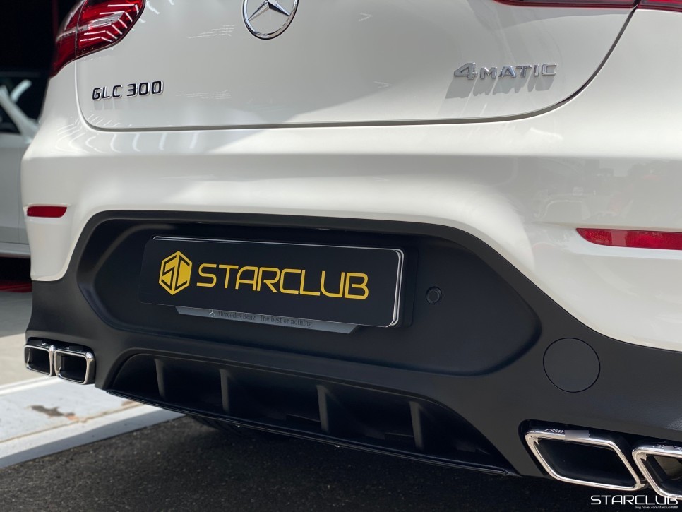 벤츠 c253 GLC 쿠페 GLC 63 AMG 바디킷 디퓨저 머플러 팁