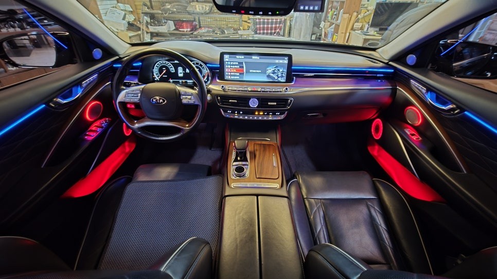 광주 엠비언트 K9 시공 무배선 글로우 RGB 에어 공식 인증샵 / 광주 북구