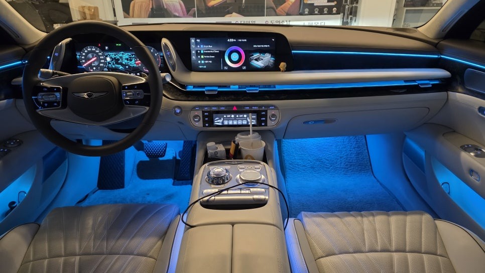 광주 G90 엠비언트 시공 전문 스타일LED 무배선 글로우RGB에어 / 광주 북구