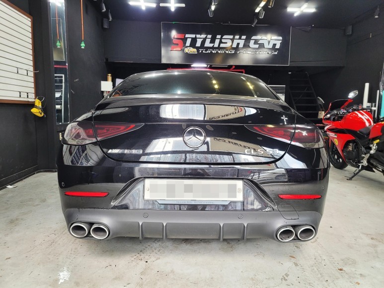 신형 벤츠 cls53 amg 라이트필름시공/스모그필름/센터페시아 카본랩핑/실내카본랩핑 시공 포스팅 / 부천 원미구 상동