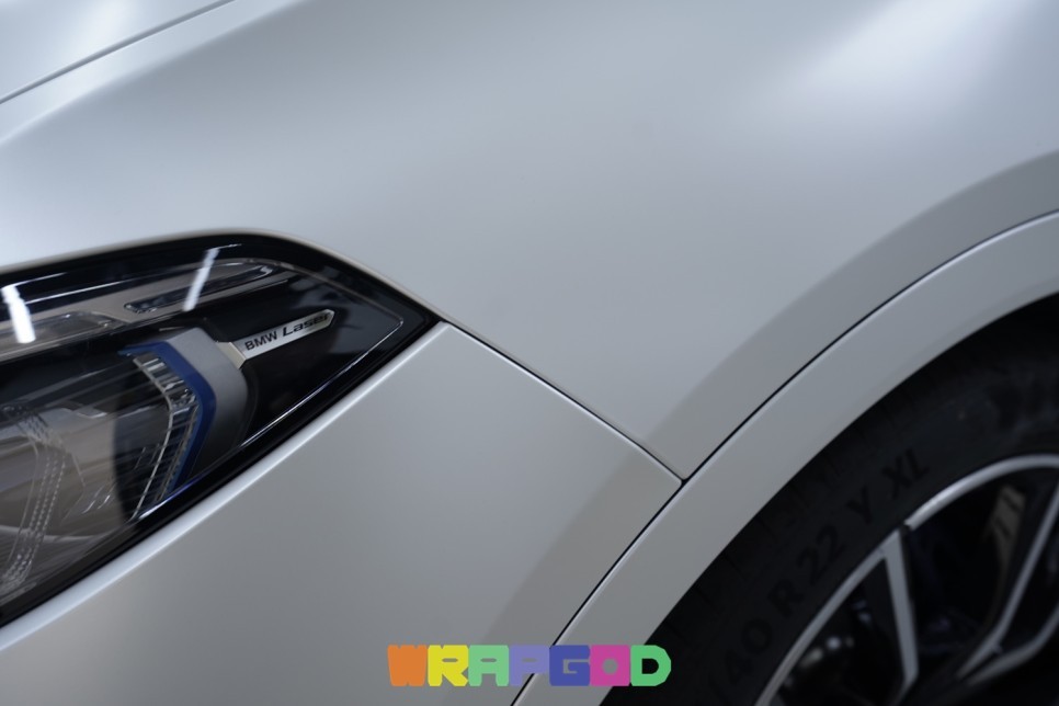 BMW X7 사틴 화이트펄 전체랩핑+크롬딜리트,크롬죽이기 / 김포랩핑 WRAPGOD / 김포 양촌읍