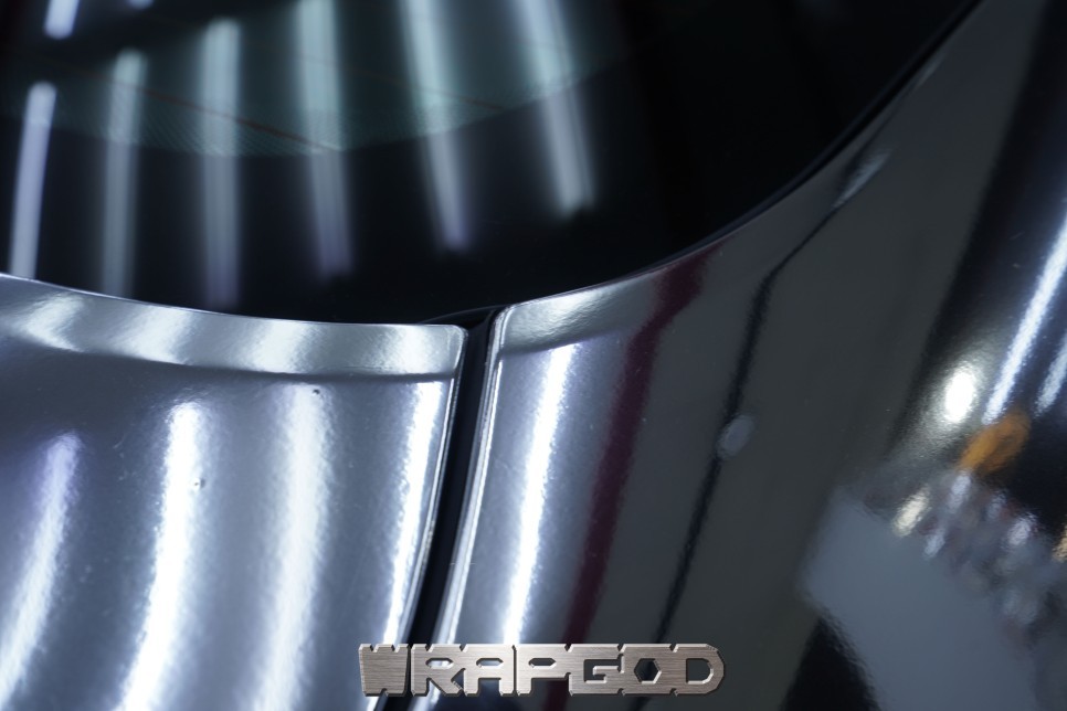 재규어 XE 실버크롬 전체랩핑,김포래핑 전문 WRAPGOD / 김포 양촌읍