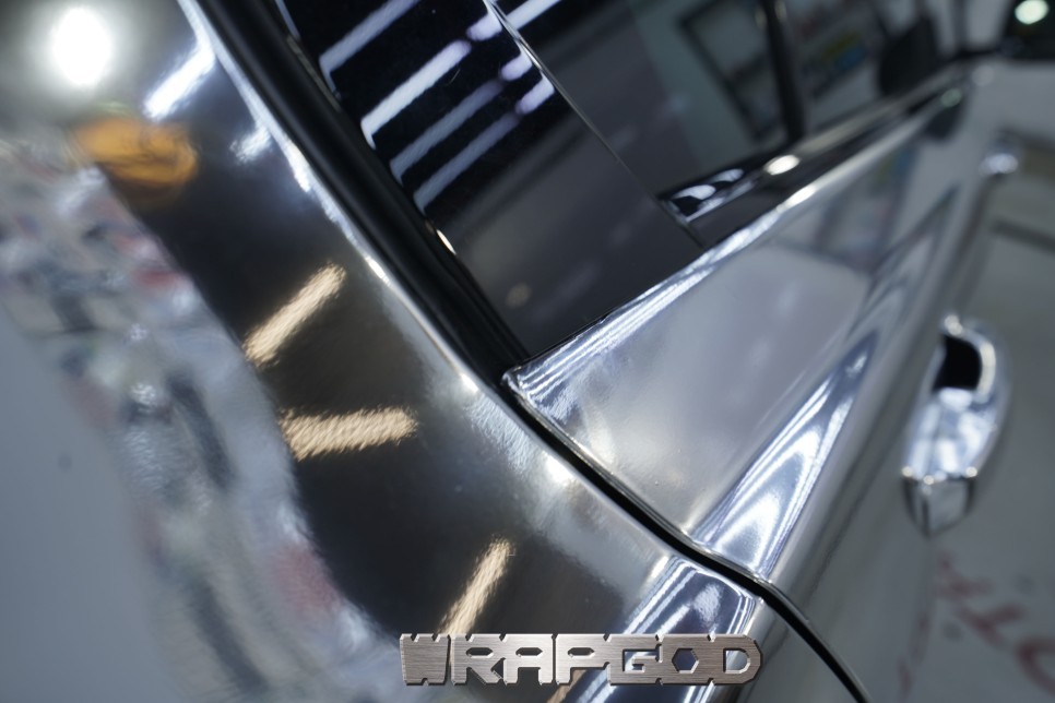 재규어 XE 실버크롬 전체랩핑,김포래핑 전문 WRAPGOD / 김포 양촌읍